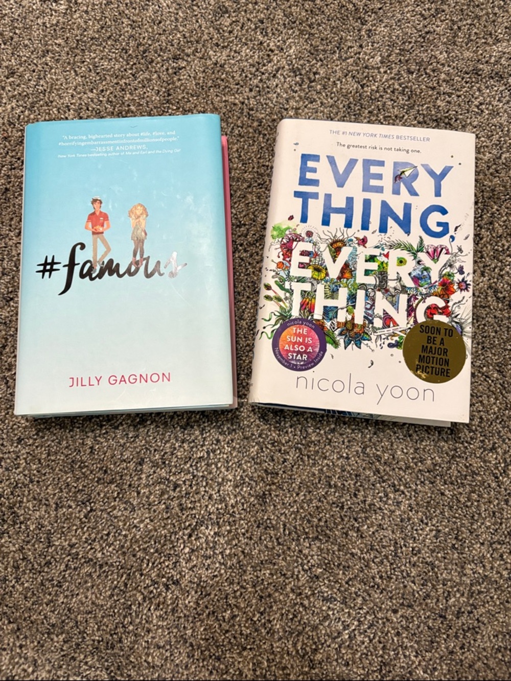Hardcover Books #famous and Everything Everything